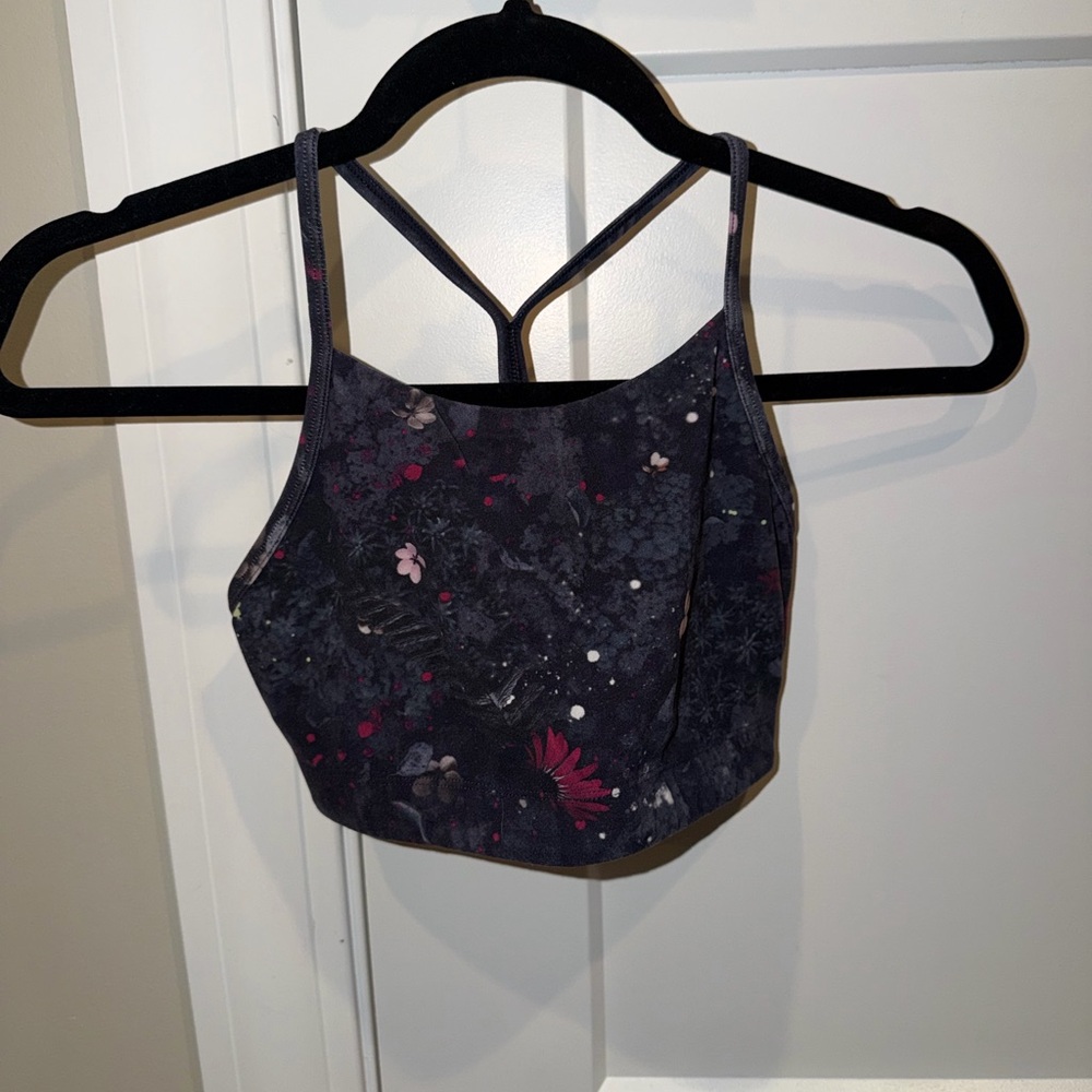 Floral Pattern Sports Bra